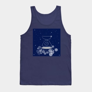 Scales, balance, weighing, illustration, night, modern, technology, light, shine, glitter, stars, space, galaxy, Tank Top